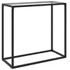 Image de Table console Transparent 80x35x75 cm Verre trempé
