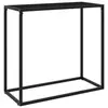 Image de Table console Noir 80x35x75 cm Verre trempé