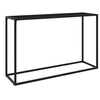 Image de Table console Noir 120x35x75 cm Verre trempé