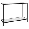 Image de Wandtafel 100x35x75 cm gehard glas wit322837