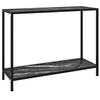 Image de Wandtafel 100x35x75 cm gehard glas zwart322838