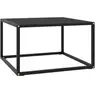 Image de Table basse Noir avec verre noir 60x60x35 cm