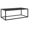 Image de Table basse Noir avec verre noir 100x50x35 cm322880