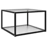 Image de Table basse Transparent 60x60x35 cm Verre trempé