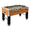 Image de Baby foot Acier 60 kg 140x74,5x87,5 cm Marron clair et noir
