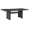 Image de Table a manger fixe sans tiroir 6 personnes rectangle en verre L 200 cm