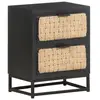 Image de Table de chevet 40x30x50 cm Bois de manguier massif