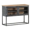 Image de Dressoir 100x30x70 cm massief acaciahout grijs323502