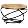 Image de Table Basse Table d'Appoint Table de Canapé Meuble de Salon Meuble de Salle de Séjour Maison Intérieur 60x60x40 cm Bois Massif de Manguier Brut