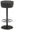 Image de Tabouret de bar Noir Cuir véritable321872