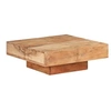 Image de Table basse 80x80x28 cm Bois d acacia massif