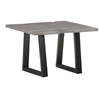 Image de Table basse avec bord naturel 60x60x40 cm Bois d acacia massif