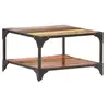 Image de Table basse 60x60x35 cm Bois de récupération massif