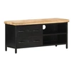 Image de Meuble TV 90x30x41 cm Bois de manguier brut
