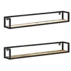 Image de Wandschappen 2 st 120 cm massief gerecycled hout320674