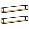Image de Wandschappen 2 st 120 cm massief acaciahout320675