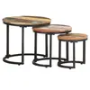 Image de Tables d appoint 3 pcs Bois de récupération massif