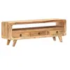 Image de Meuble TV Armoire Basse Centre de Divertissement Meuble de Salon Salle de Séjour Maison Intérieur 117x30x41 cm Bois de Manguier Massif Brut