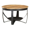 Image de Table basse Ø68x43 cm Bois de manguier brut