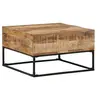 Image de Table basse 68x68x41 cm Bois de manguier brut