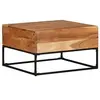 Image de Bois d'Acacia Solide Table Basse Table d'Appoint Table de Canapé Bout de Canapé Meuble de Salle de Séjour Salon Intérieur 68x68x41 cm
