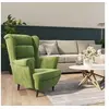 Image de Fauteuil vert clair velours