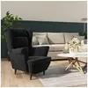 Image de Fauteuil noir velours