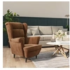 Image de Fauteuil velours marron