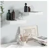 Image de Etagère murale flottante 2 pcs Blanc brillant 23x23,5x3,8cm MDF