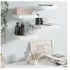 Image de Wandschappen zwevend 4 st 23x23,5x3,8 cm MDF hoogglans wit323741
