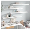 Image de Wandschappen zwevend 4 st 120x23,5x3,8 cm MDF hoogglans wit323759