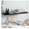 Image de Wandschap zwevend 90x23,5x3,8 cm MDF hoogglans zwart323775