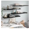 Image de Wandschappen zwevend 4 st 90x23,5x3,8 cm MDF hoogglans zwart323777
