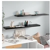 Image de Wandschappen zwevend 2 st 120x23,5x3,8 cm MDF hoogglans zwart323779