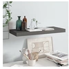 Image de Etagère murale flottante Gris brillant 60x23,5x3,8 cm MDF