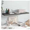 Image de Wandschap zwevend 90x23,5x3,8 cm MDF hoogglans grijs323796