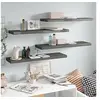 Image de Wandschappen zwevend 4 st 90x23,5x3,8 cm MDF hoogglans grijs323798