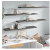 Image de Wandschappen zwevend 4 st 120x23,5x3,8 cm MDF hoogglans grijs323801