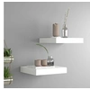 Image de Wandschappen zwevend 2 st 23x23,5x3,8 cm MDF wit323803