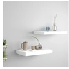 Image de Wandschappen zwevend 2 st 40x23x3,8 cm MDF wit323806