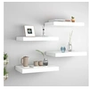 Image de Wandschappen zwevend 4 st 40x23x3,8 cm MDF wit323807