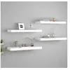 Image de Etagères murales flottantes 4 pcs blanc 60x23,5x3,8 cm MDF