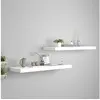 Image de Wandschappen zwevend 2 st 80x23,5x3,8 cm MDF wit323815