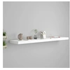Image de Etagère murale flottante blanc 120x23,5x3,8 cm MDF