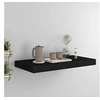Image de Etagère murale flottante noir 50x23x3,8 cm MDF