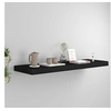 Image de Wandschap zwevend 80x23,5x3,8 cm MDF zwart323835