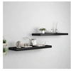 Image de Wandschappen zwevend 2 st 80x23,5x3,8 cm MDF zwart323836