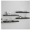 Image de Wandschappen zwevend 4 st 80x23,5x3,8 cm MDF zwart323837