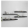 Image de Wandschappen zwevend 4 st 90x23,5x3,8 cm MDF zwart323840