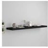 Image de Etagère murale flottante noir 120x23,5x3,8 cm MDF